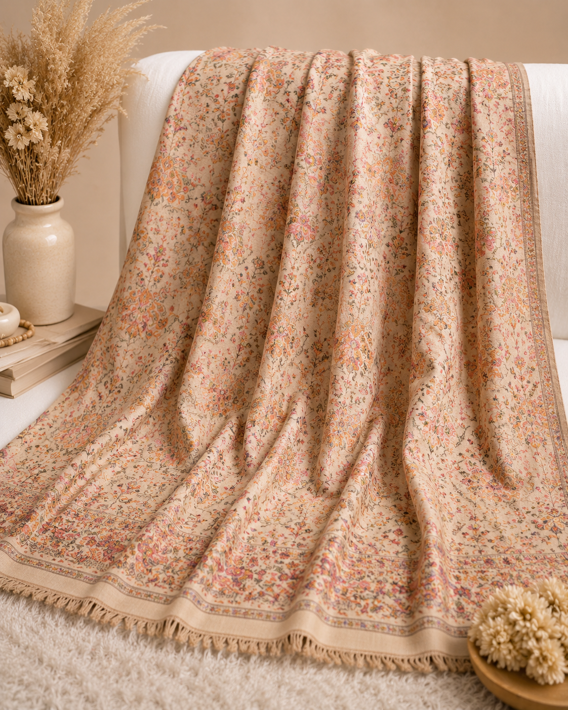 Elegant Kashmiri Printed Shawl